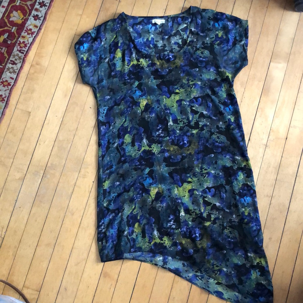 Asymmetrical shirt dress